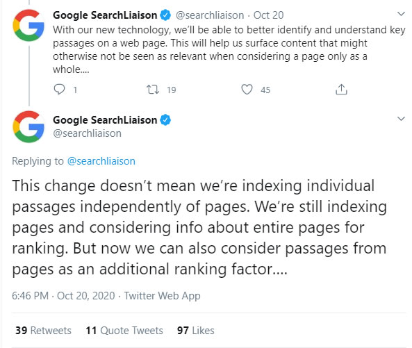 Google Passages SEO Ranking Factor