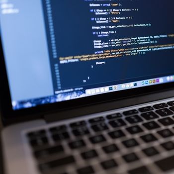 Website code being improved through website optimisation services